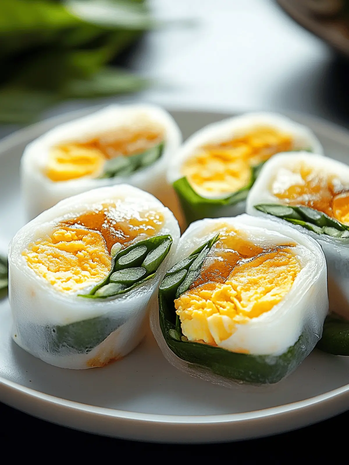 Crispy Rice Paper Egg Wraps