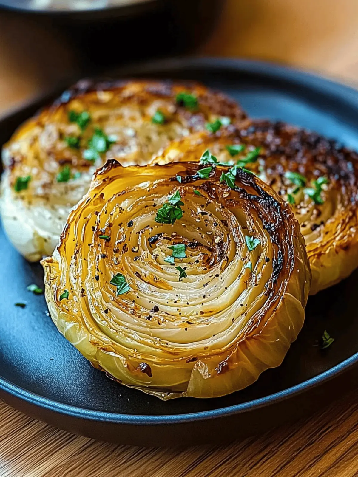 Oven Roasted Garlic Cabbage Steaks