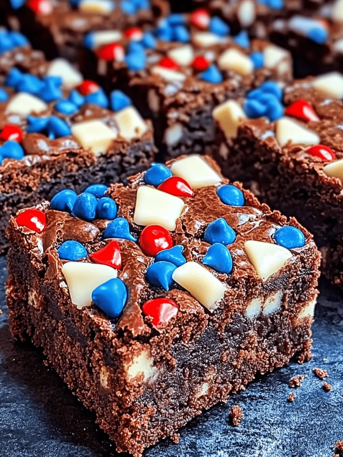 Fudgy Memorial Day Brownies