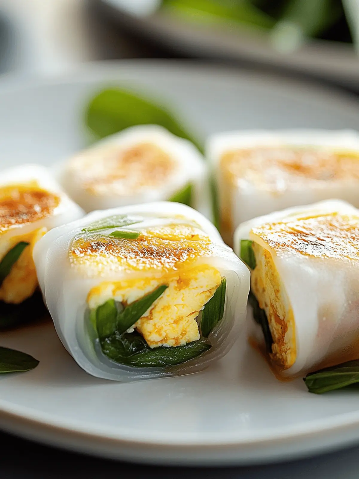 Crispy Rice Paper Egg Wraps