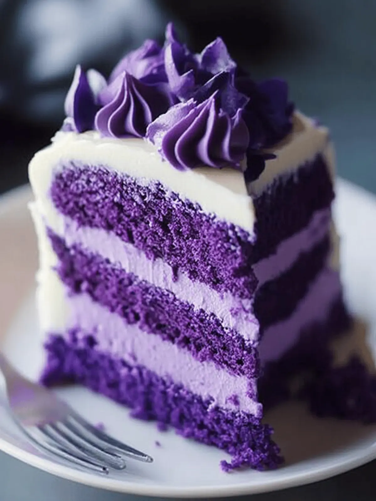 Luxurious Purple Velvet Cake
