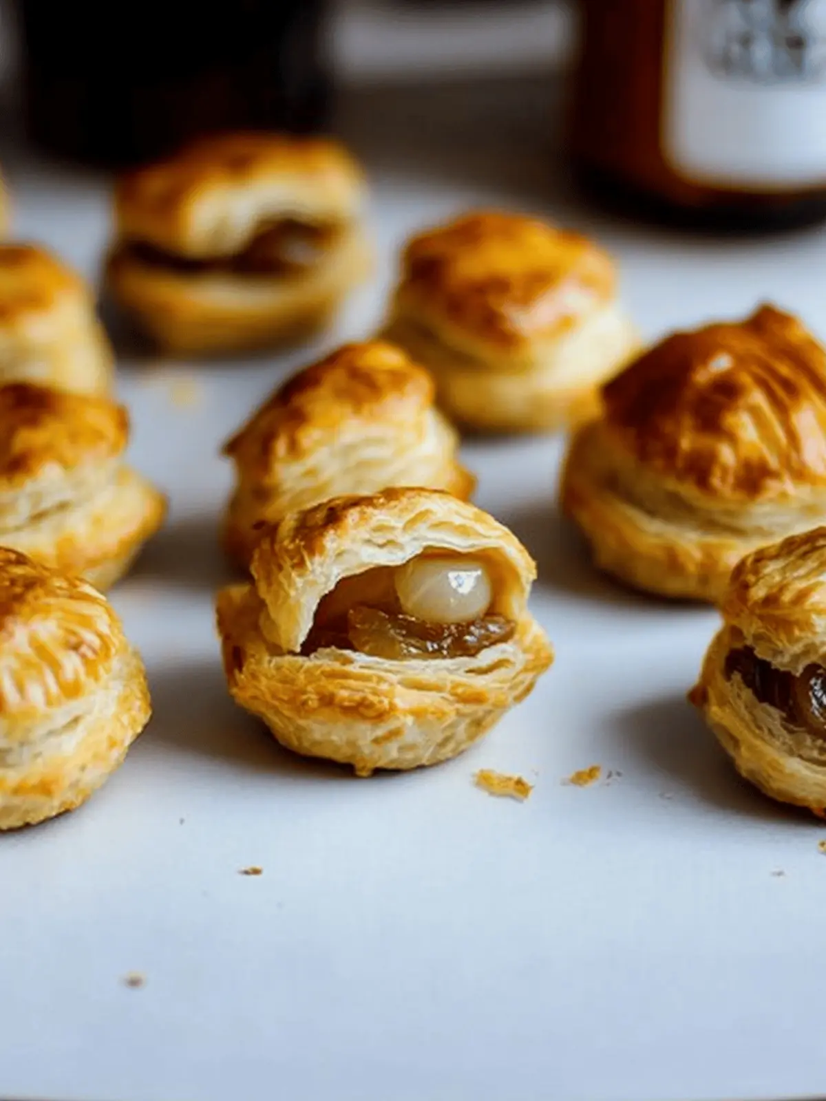 Irresistible Brie and Onion Puffs for Effortless Entertaining Brie and Onion Puffs