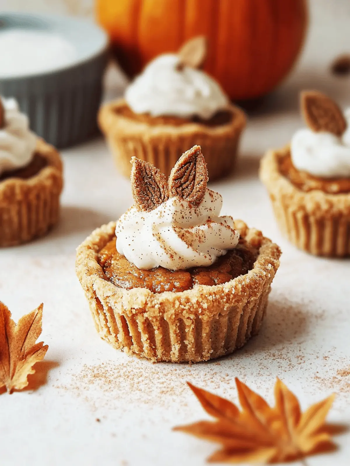 Mini Vegan Pumpkin Pies