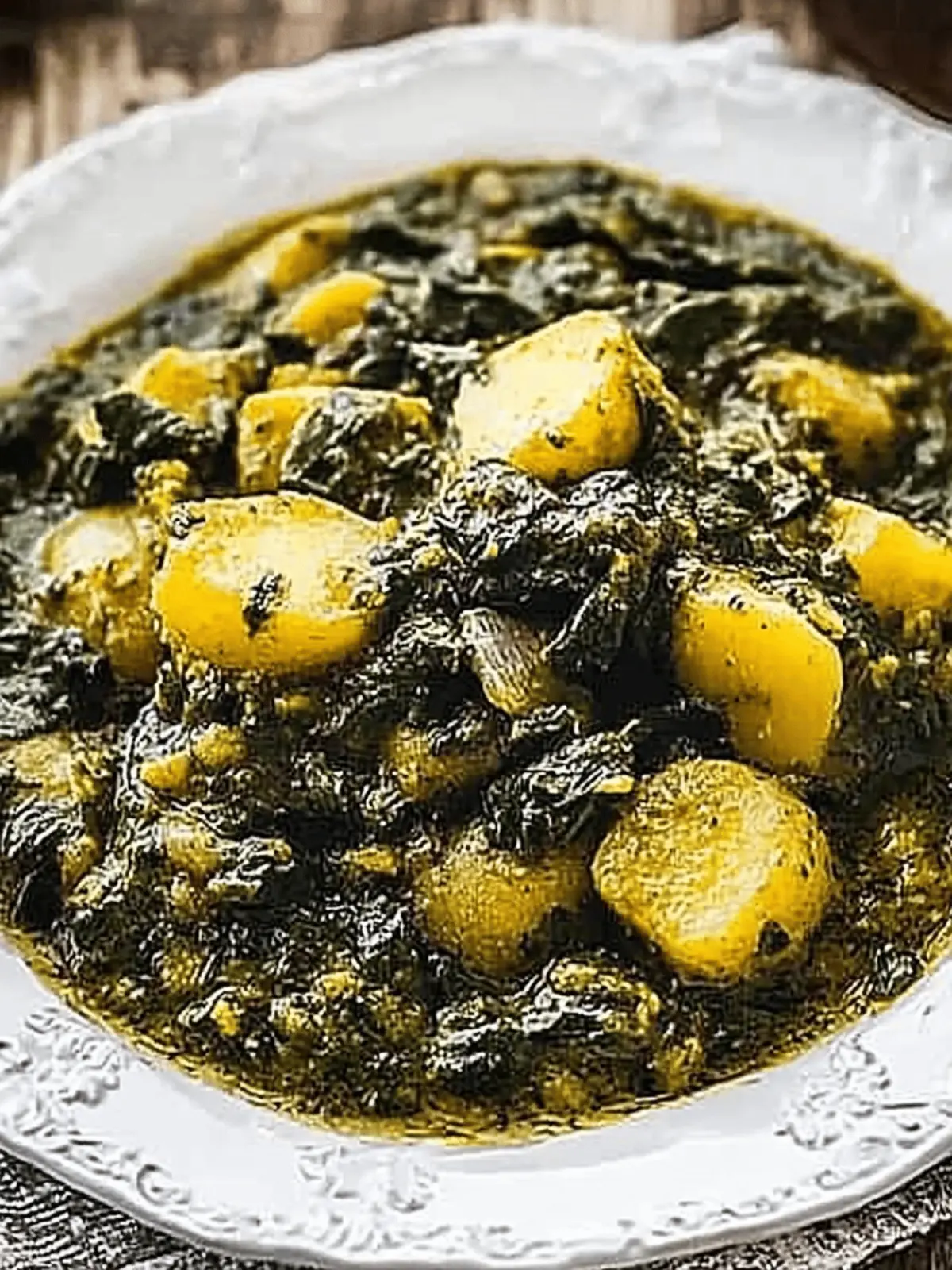 Potato and Spinach Curry