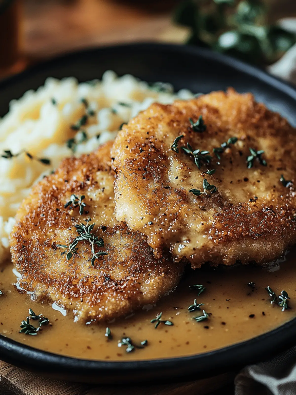 Irresistible Buttermilk Fried Pork Cutlets with Creamy Gravy Buttermilk Fried Pork Cutlets