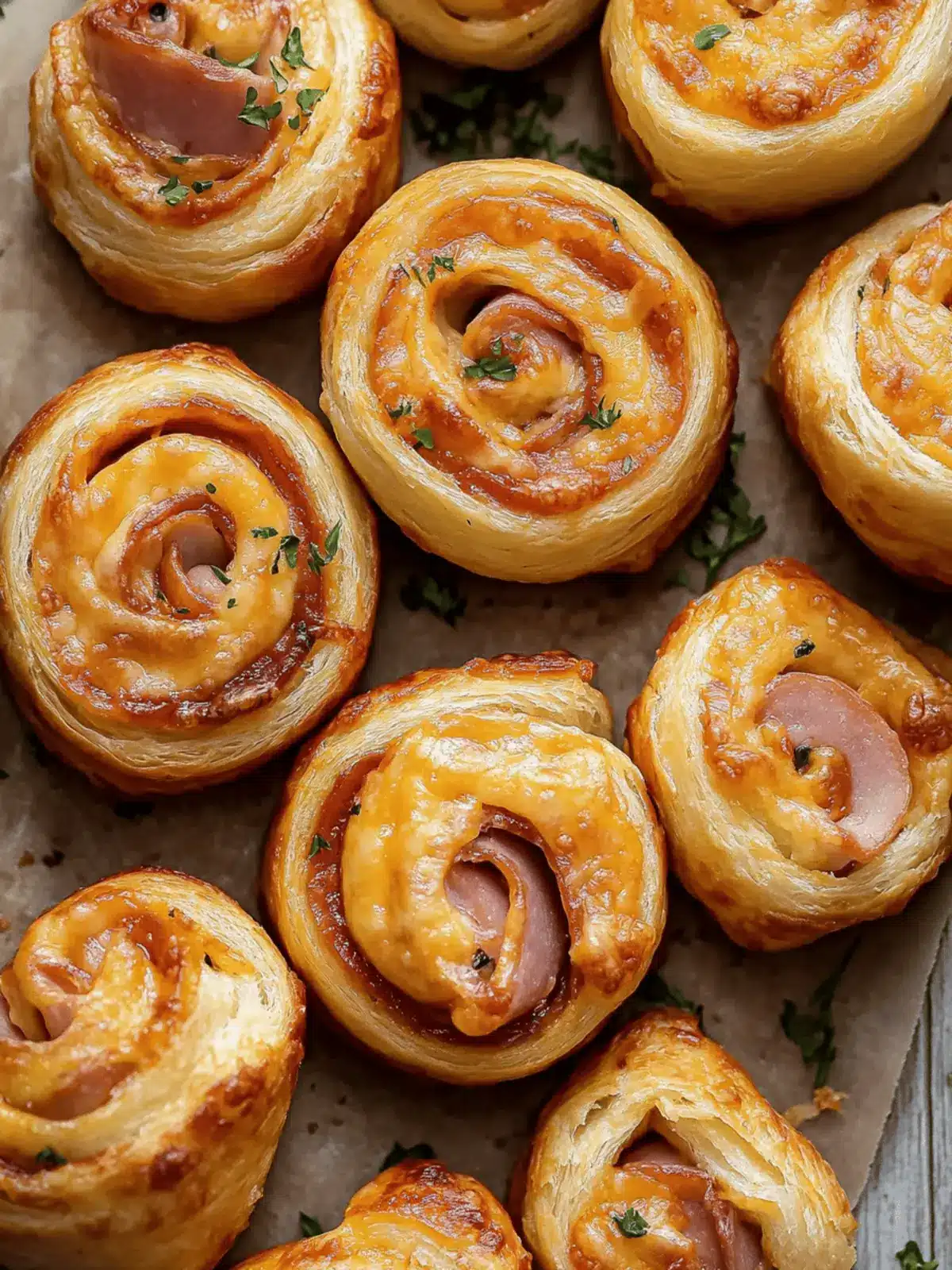 Ham and Cheese Pinwheels