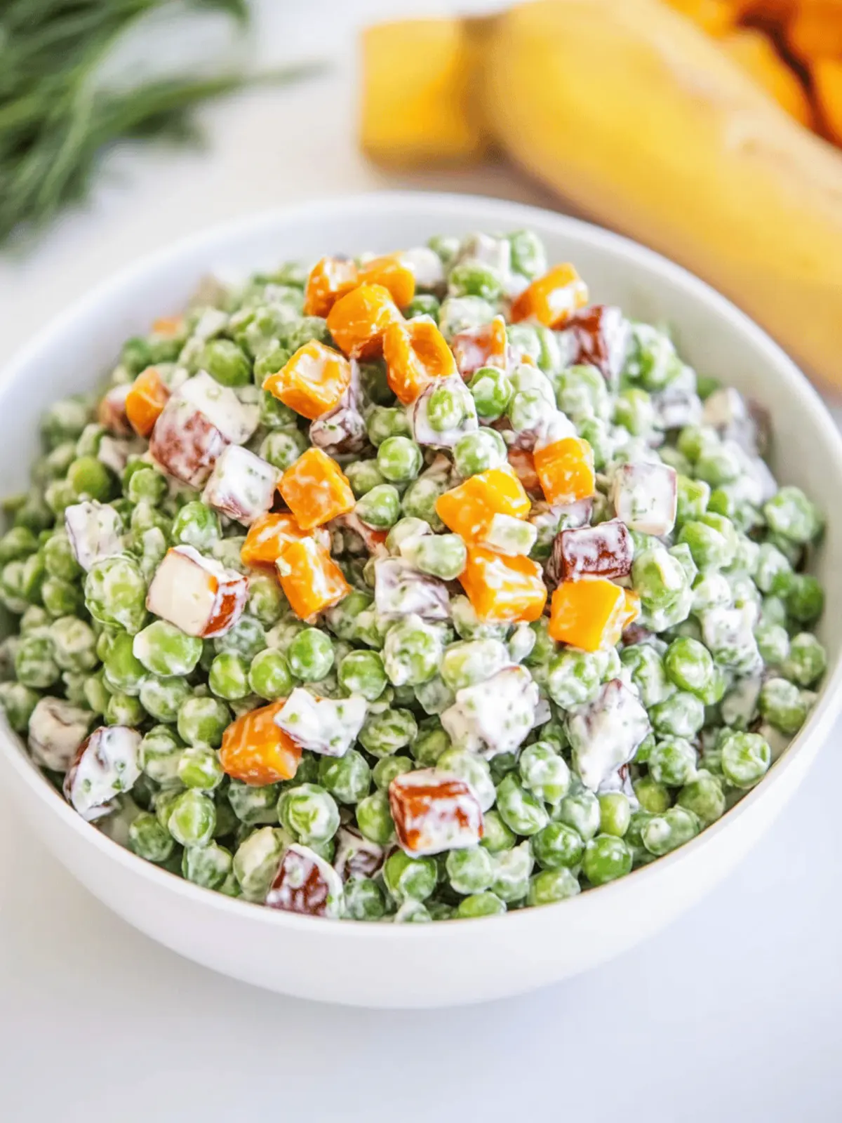 Deliciously Simple Pea Salad That'll Change Your Picnic Game Pea Salad