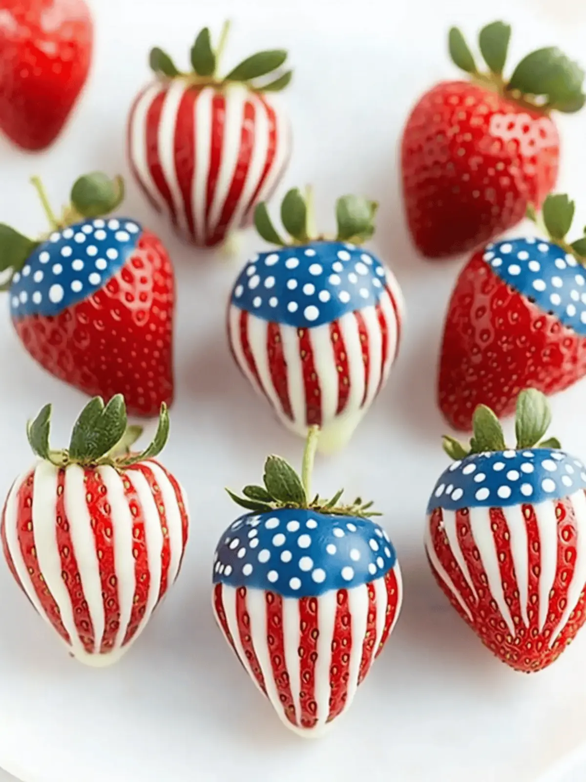 Patriotic Chocolate-Covered Strawberries