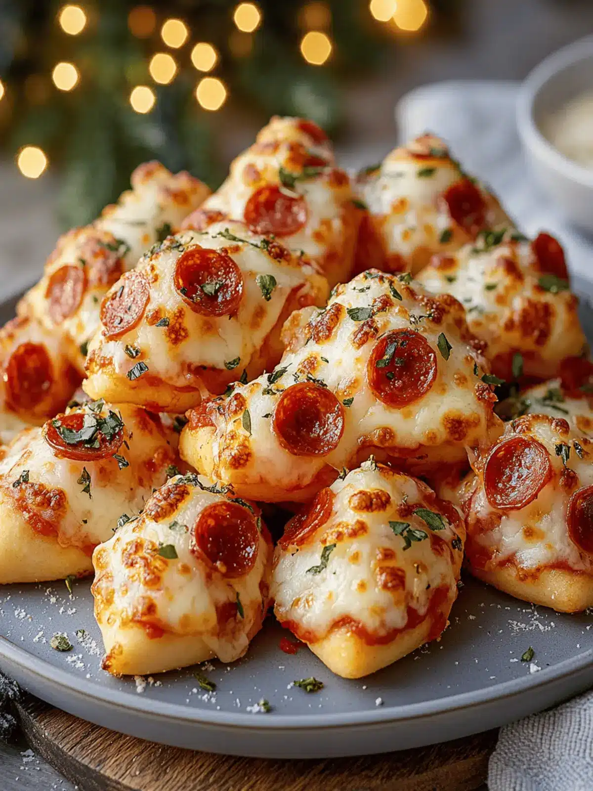 Christmas Pizza Bites