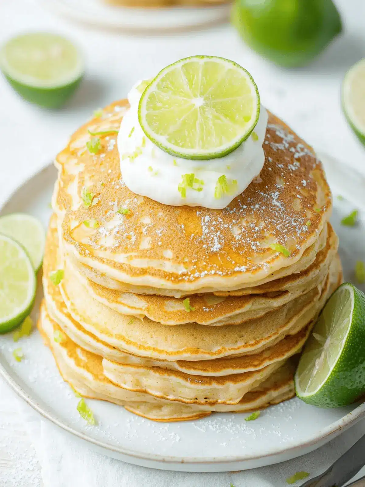 Delightful Key Lime Pie Pancakes for a Zesty Breakfast Treat Key Lime Pie Pancakes