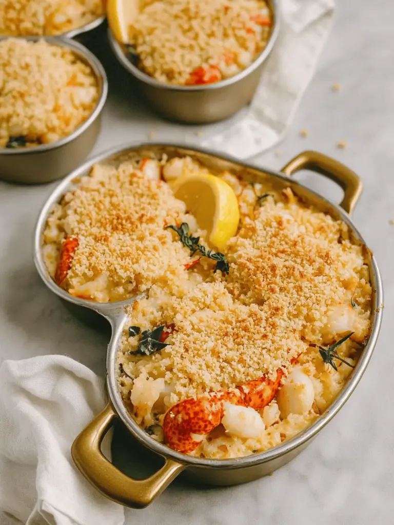 Lobster Casserole with Buttery Ritz Topping