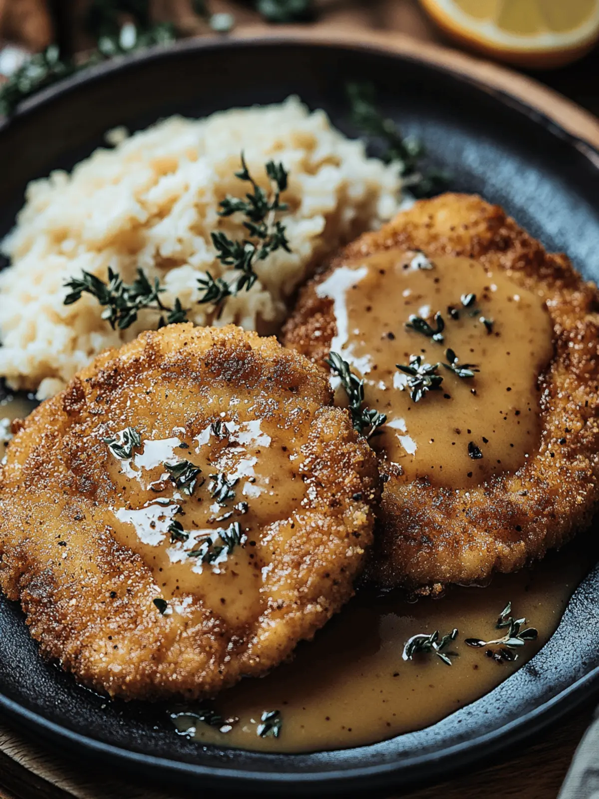 Irresistible Buttermilk Fried Pork Cutlets with Creamy Gravy Buttermilk Fried Pork Cutlets