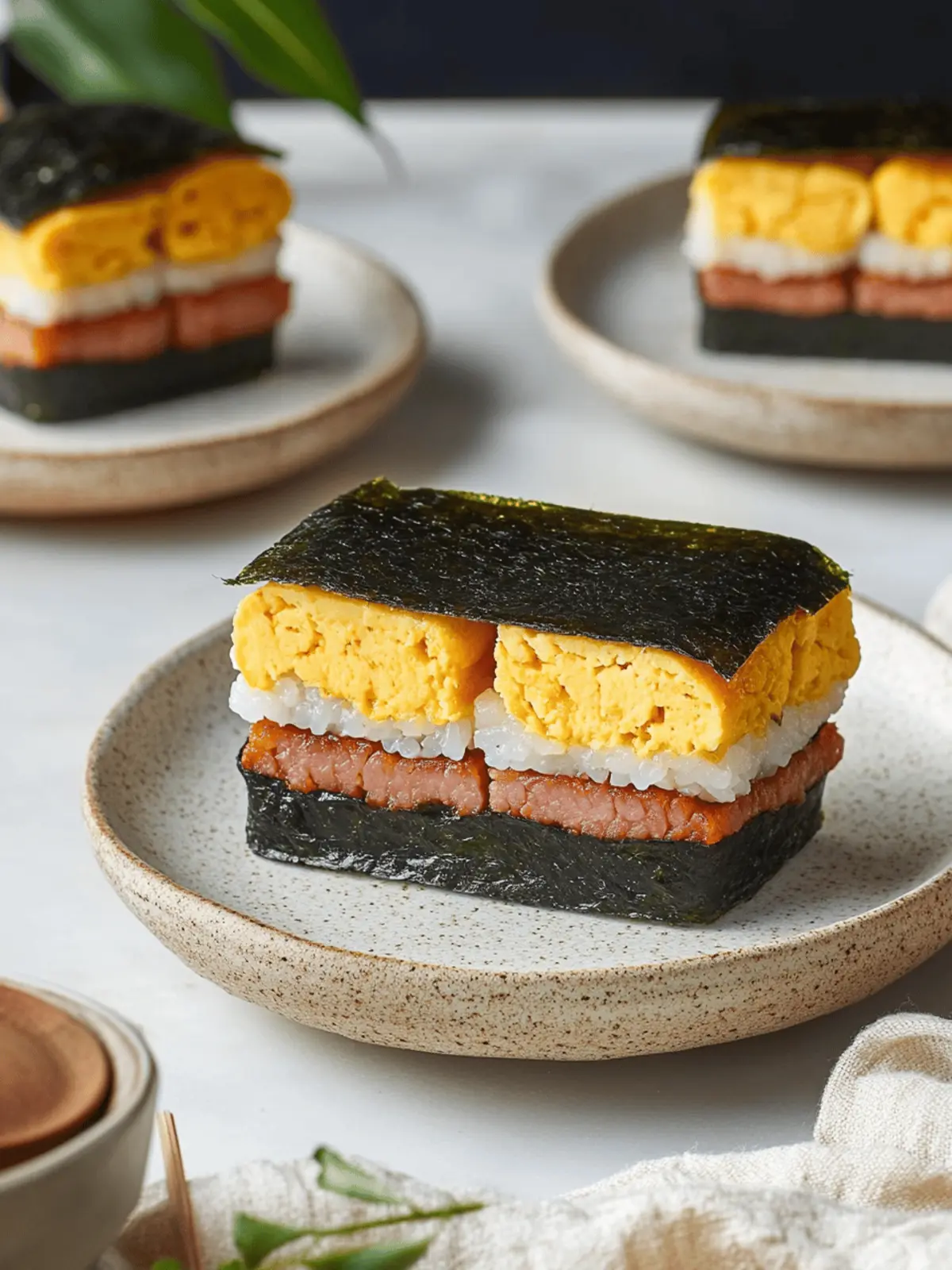 Spam Musubi with Egg