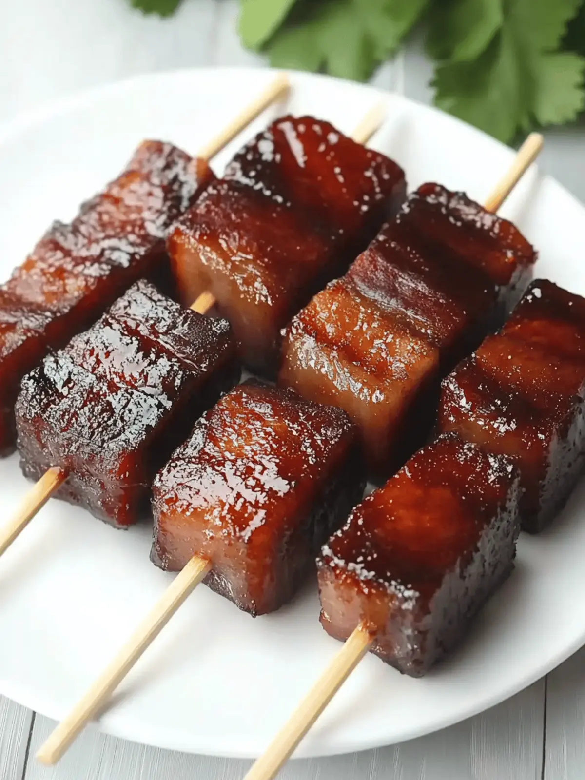 Savory Pork Belly Lollipops for the Ultimate BBQ Feast Pork Belly Lollipops