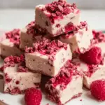 Raspberry White Chocolate Fudge