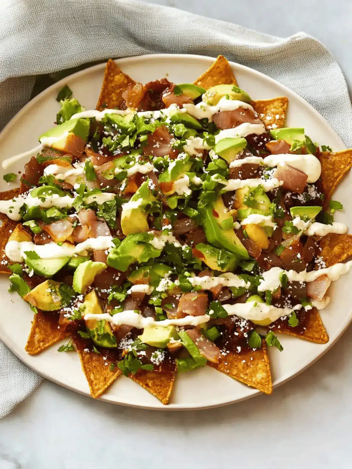 Tuna Poke Nachos