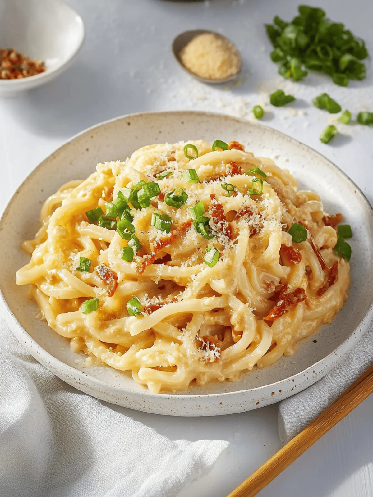 Miso Carbonara Udon