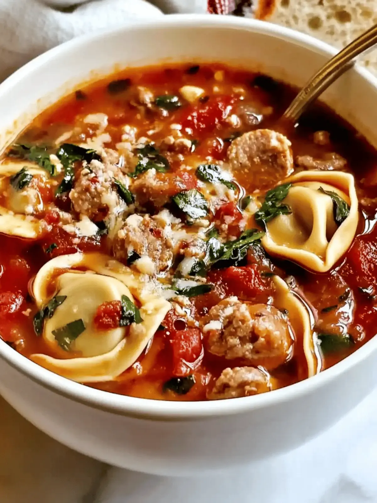 Sausage Tortellini Soup