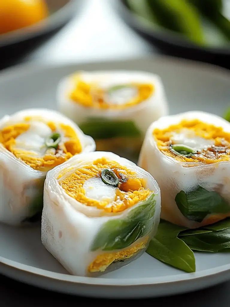 Crispy Rice Paper Egg Wraps