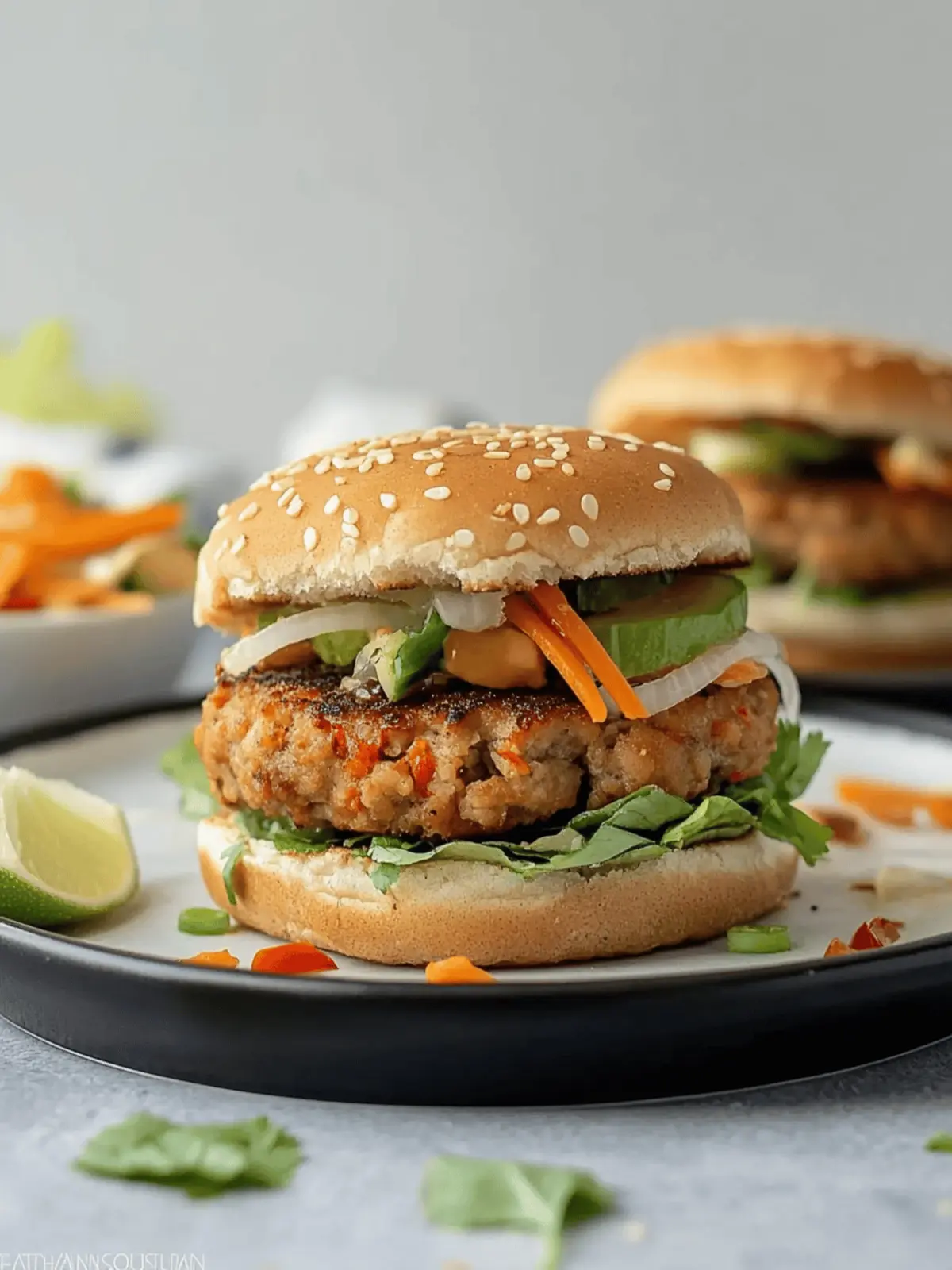 Thai Turkey Burgers