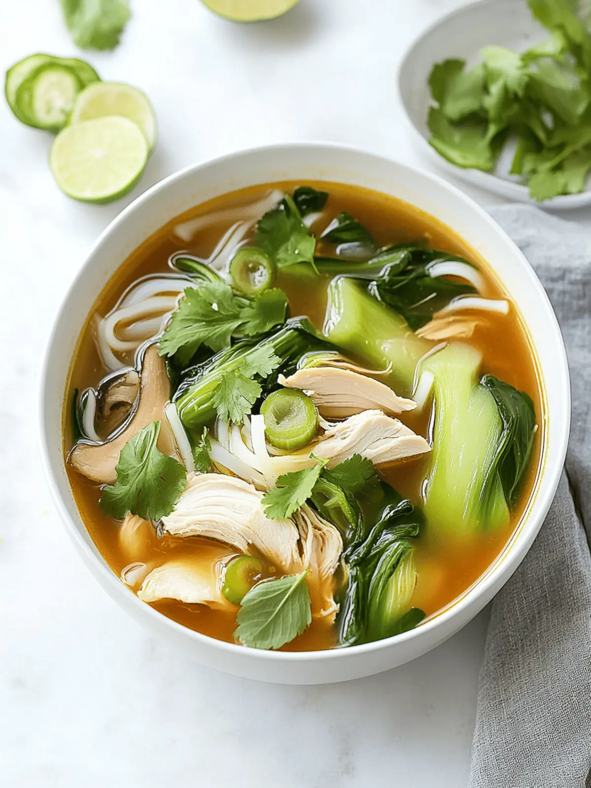 Bokchoy Chicken Soup