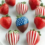 Patriotic Chocolate-Covered Strawberries