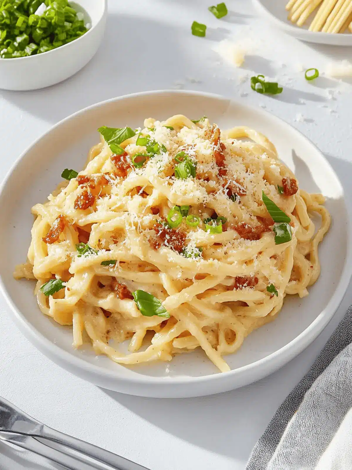 Miso Carbonara Udon