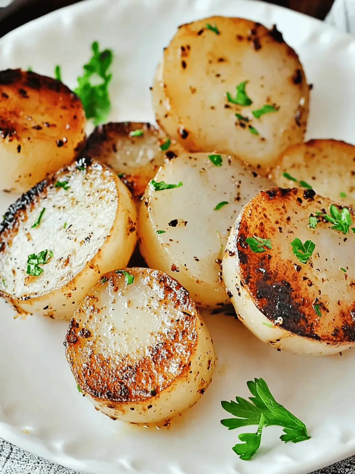 Garlic Ranch Roasted Turnips