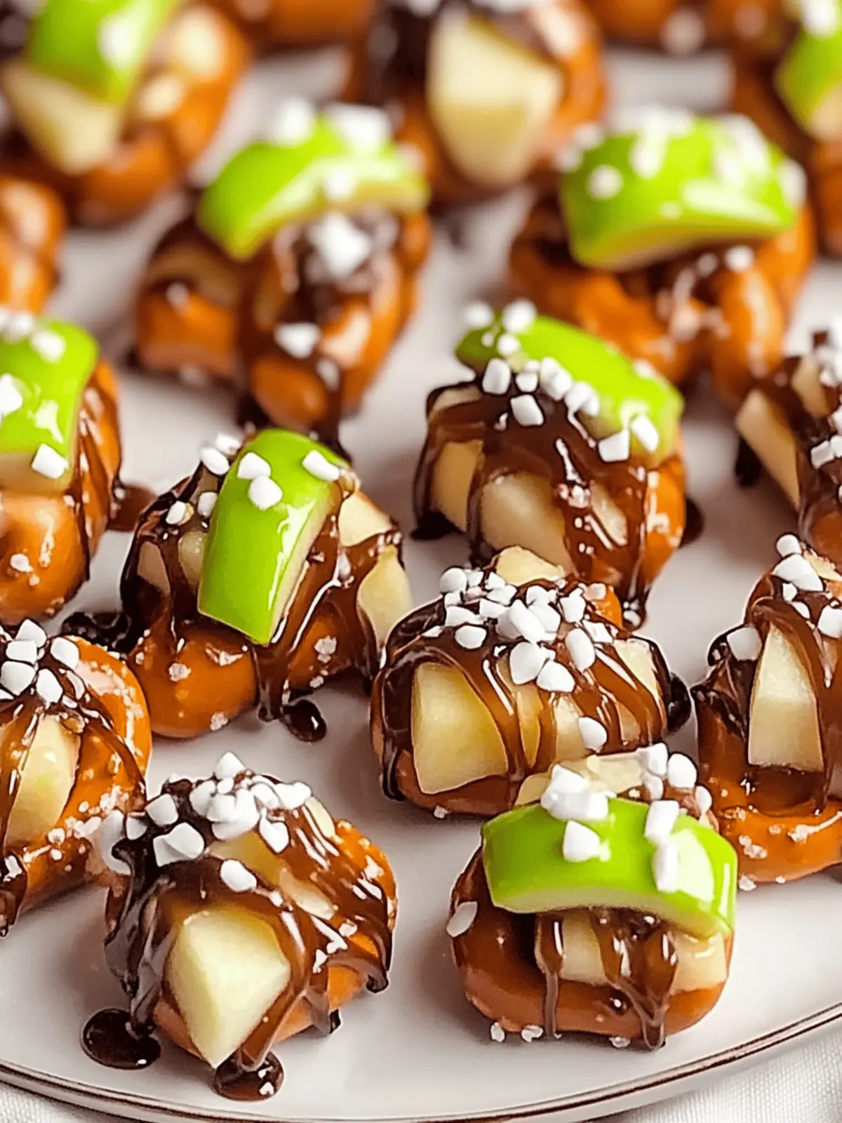 Caramel Apple Pretzel Bites
