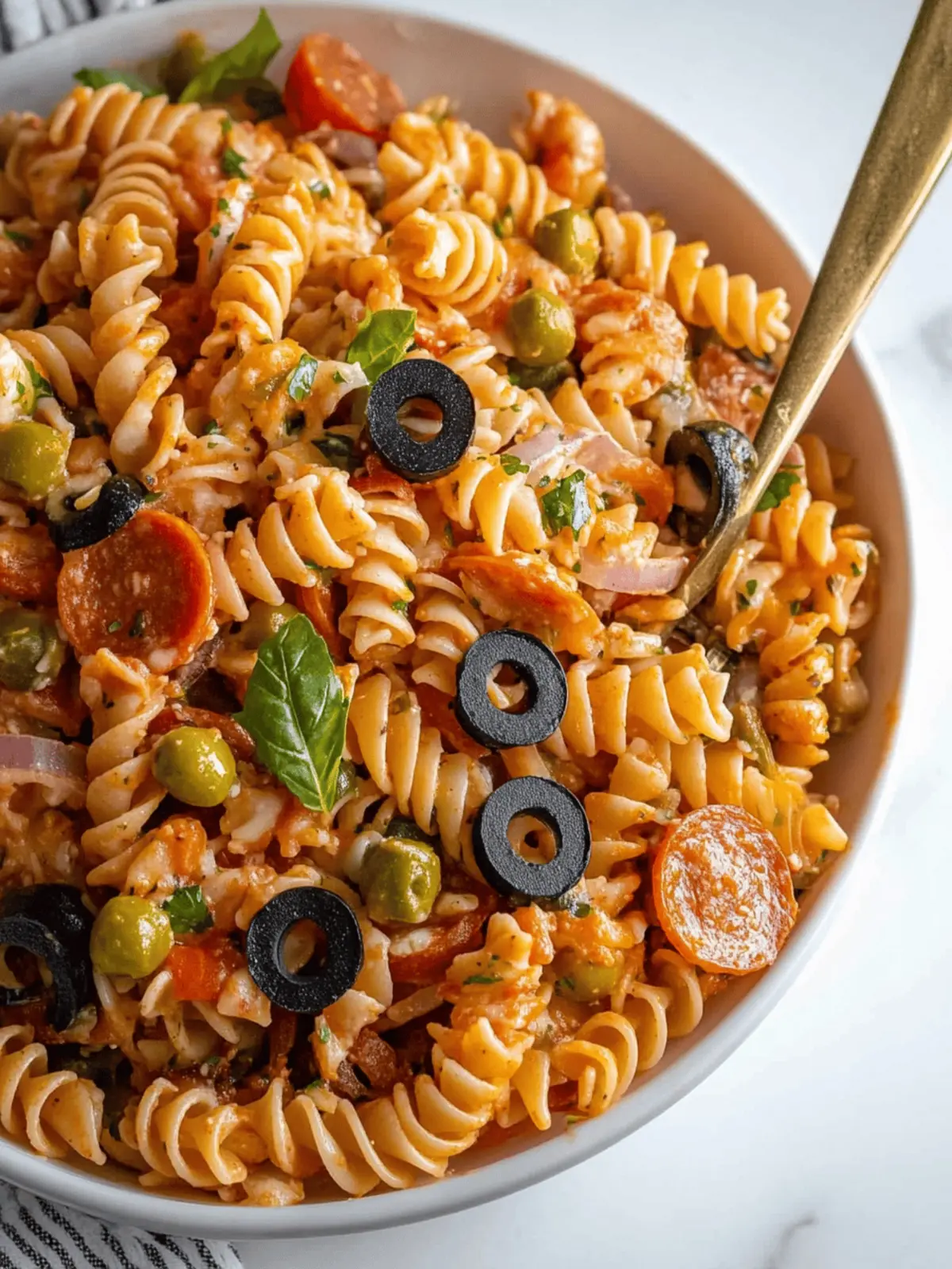 Deliciously Easy Pizza Pasta Salad for Summer Gatherings Pizza Pasta Salad