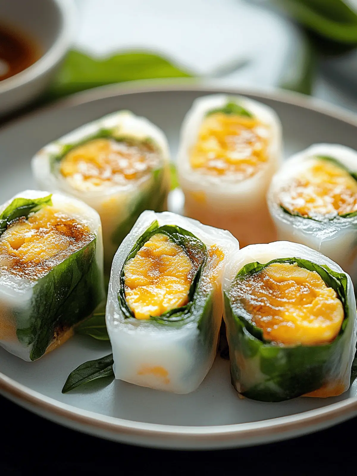 Crispy Rice Paper Egg Wraps