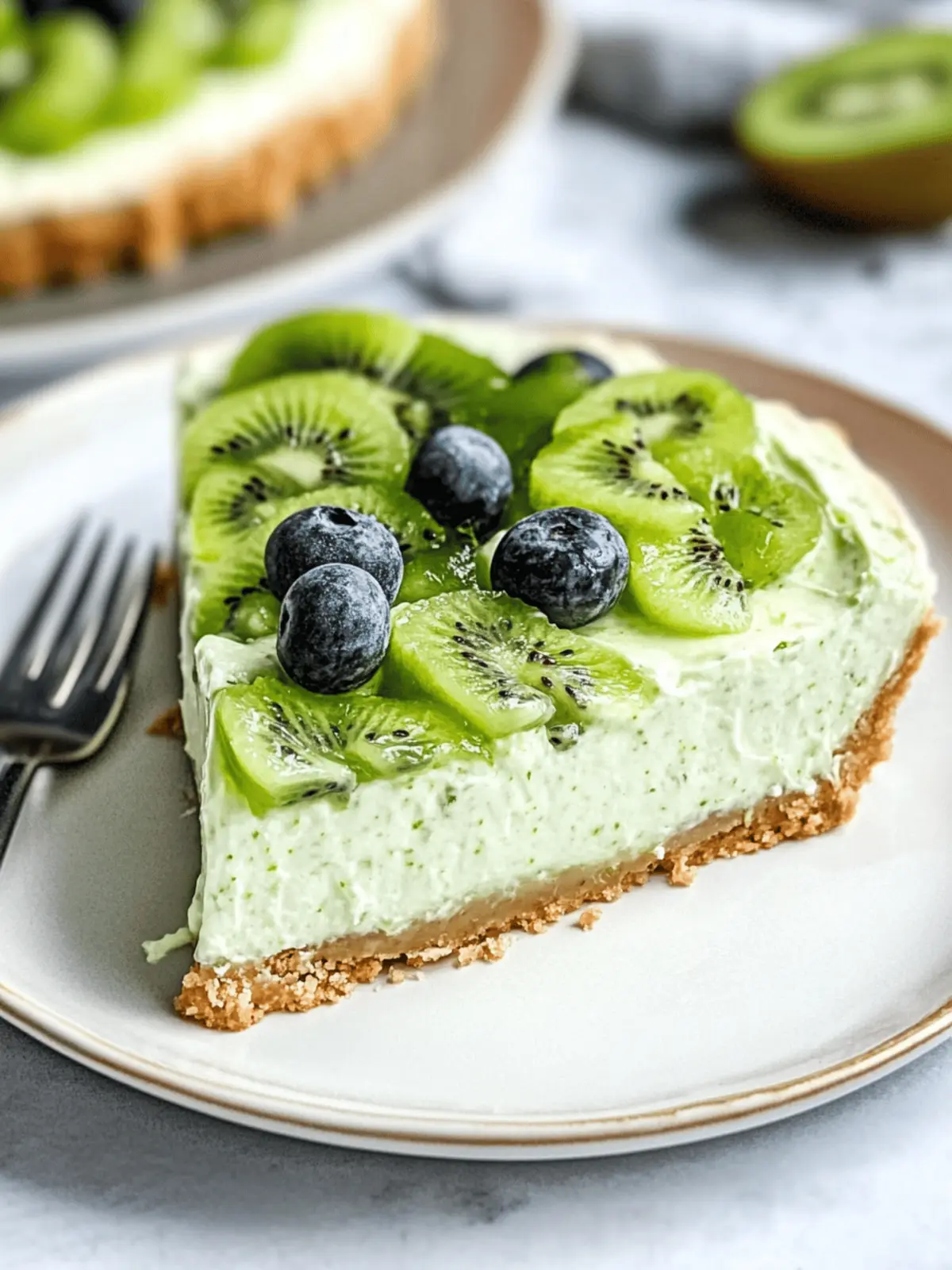 No-Bake Kiwi Lime Cheesecake