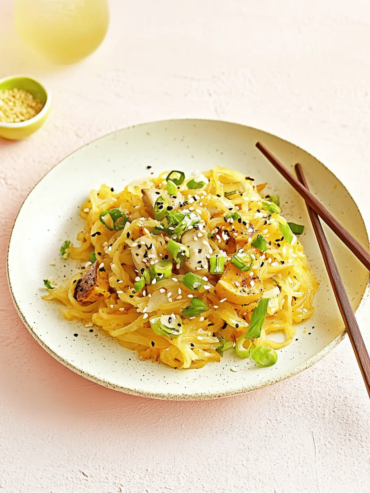 Spaghetti Squash Chow Mein