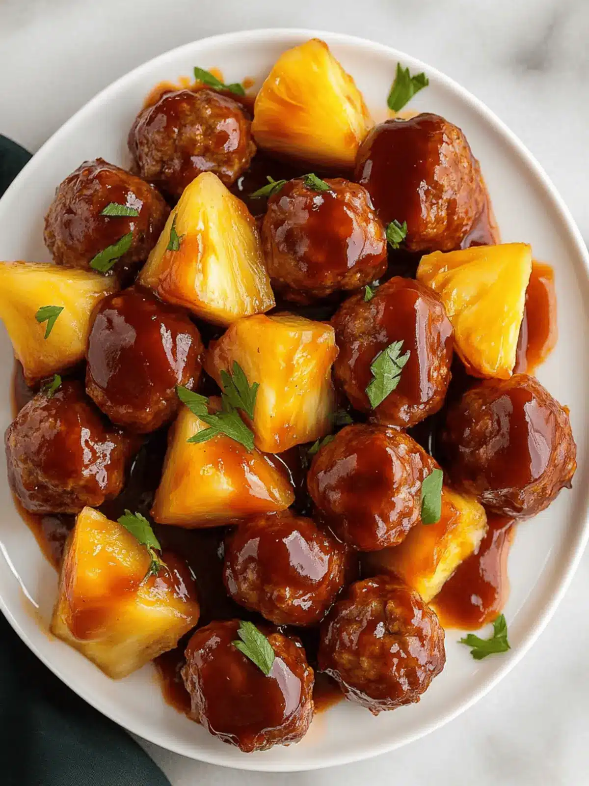 Savory Slow Cooker Pineapple BBQ Meatballs for Easy Weeknights Slow Cooker Pineapple BBQ Meatballs