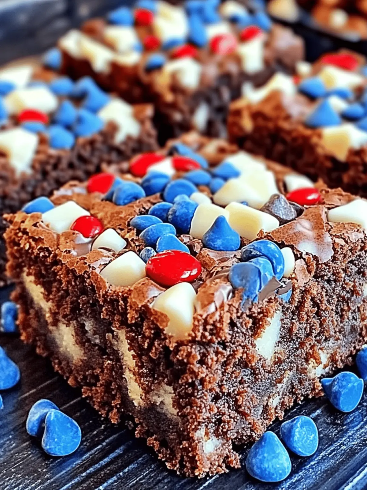 Fudgy Memorial Day Brownies