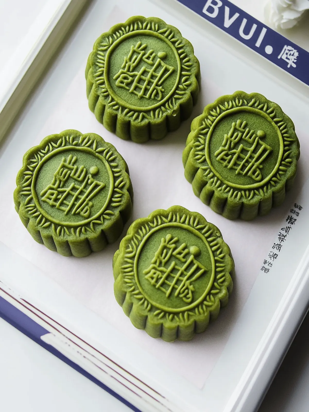 Matcha Ice Cream Mooncakes