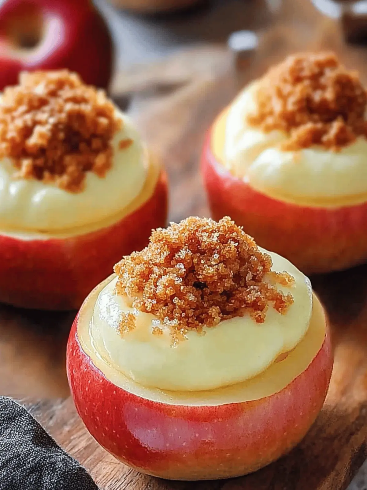 Cheesecake Stuffed Baked Apples