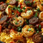 Cajun Dirty Rice with Juicy Shrimp & Sausage