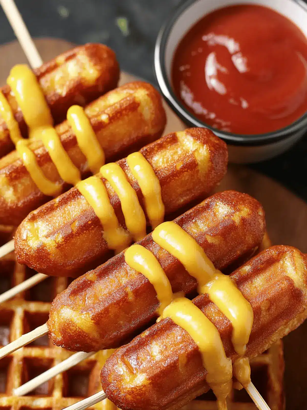 Waffle Corn Dogs: Crispy Fun for Your Next Game Day! Waffle Corn Dogs