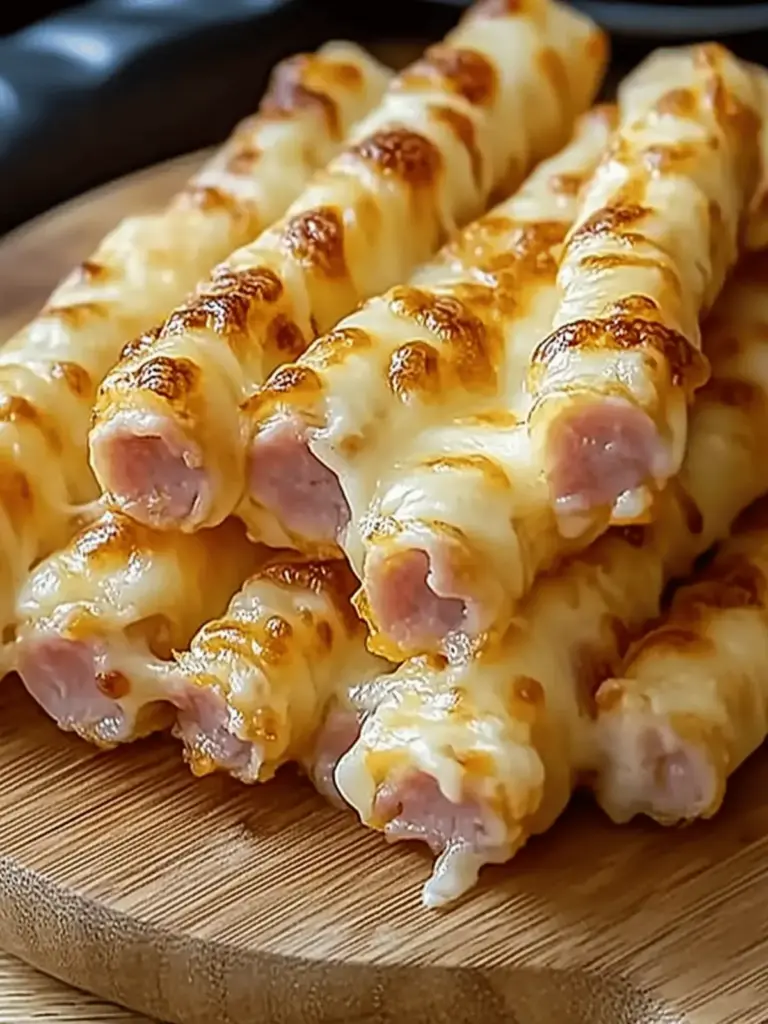 Cheesy Ham and Cheese Sticks
