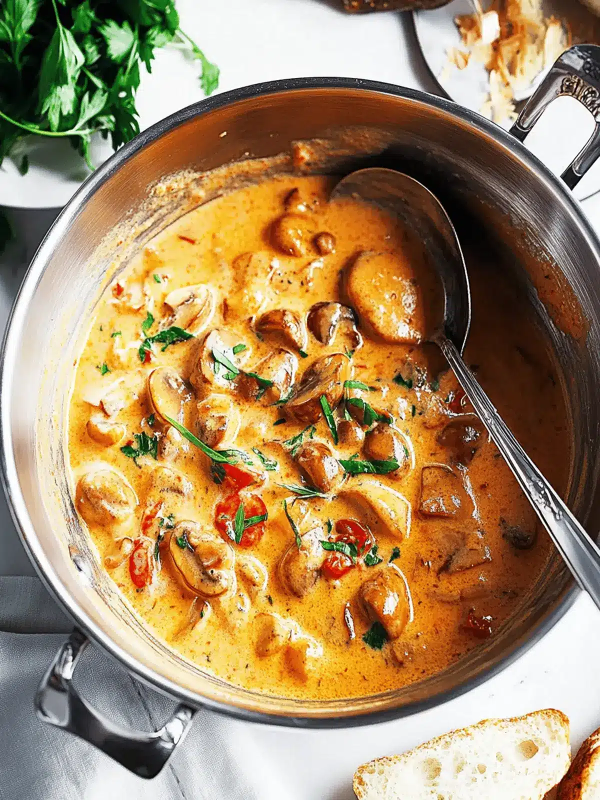Creamy Tuscan Marry Me Mushrooms