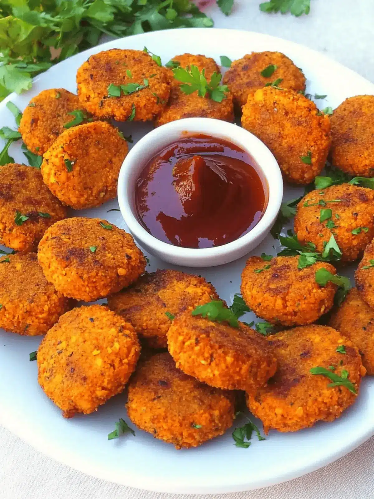 Sweet Potato Chickpea Nuggets