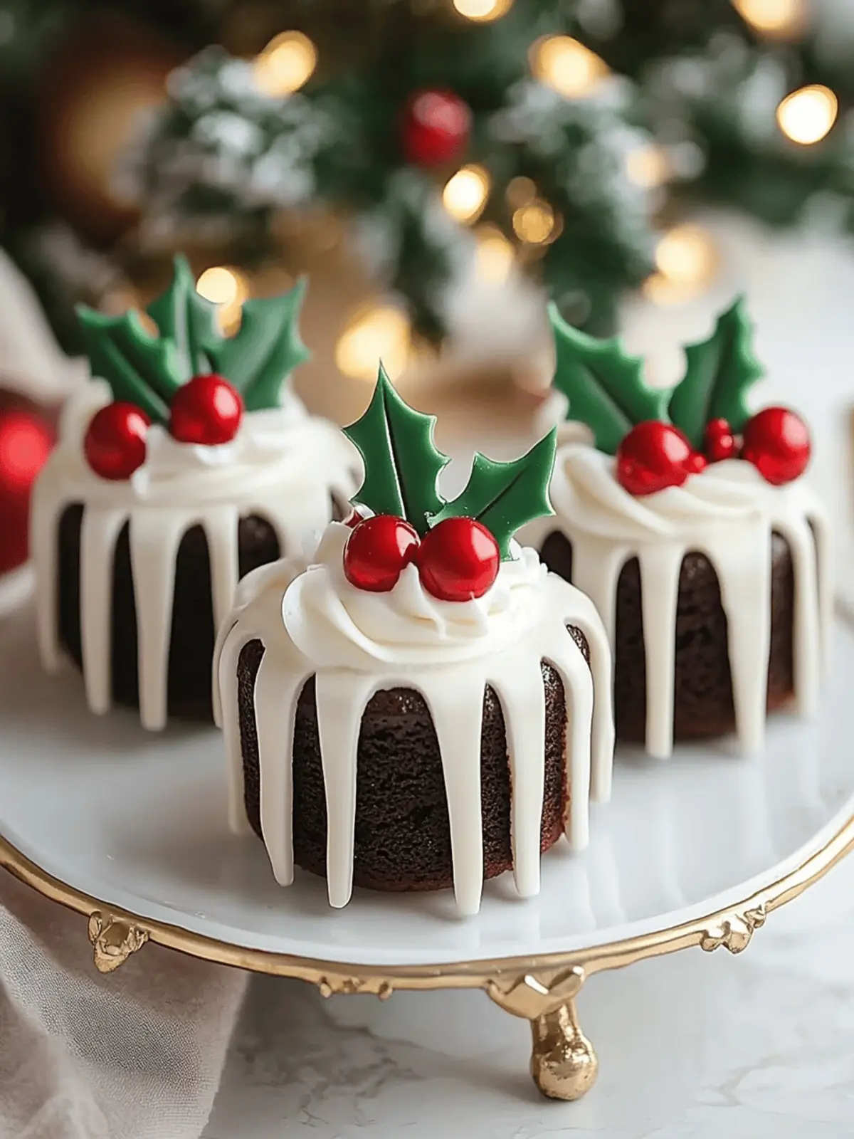 Christmas Pudding Cupcakes