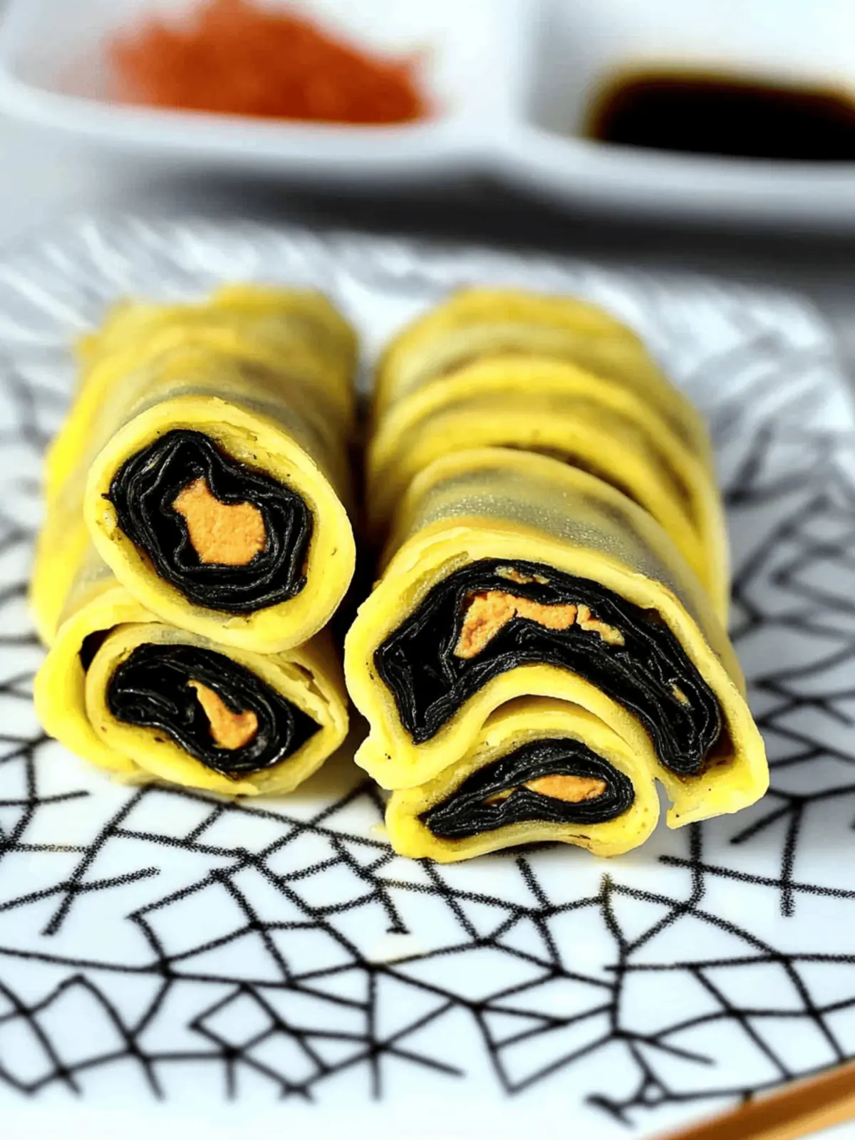 Korean Egg Roll With Seaweed