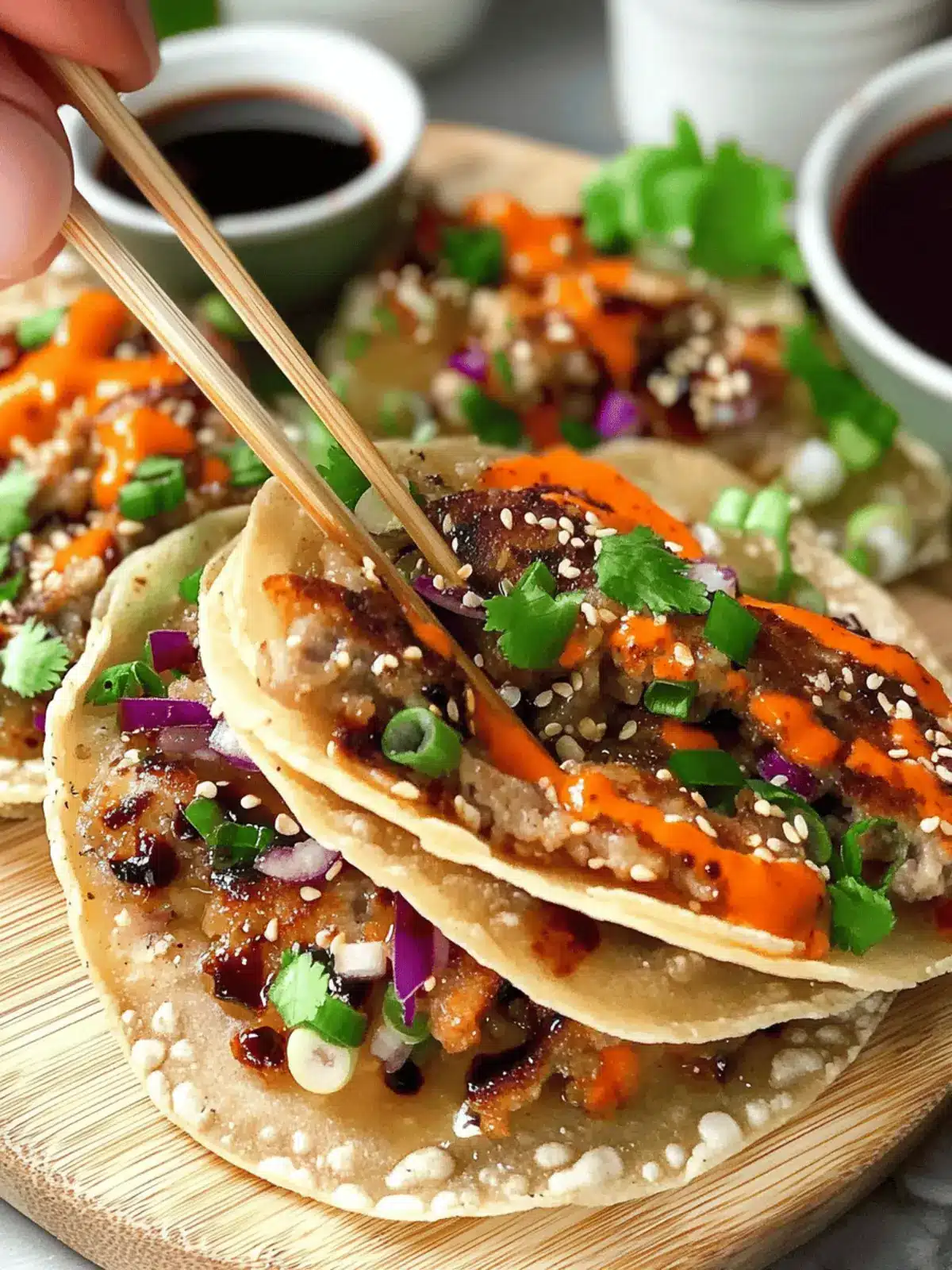 Smash Dumpling Tacos