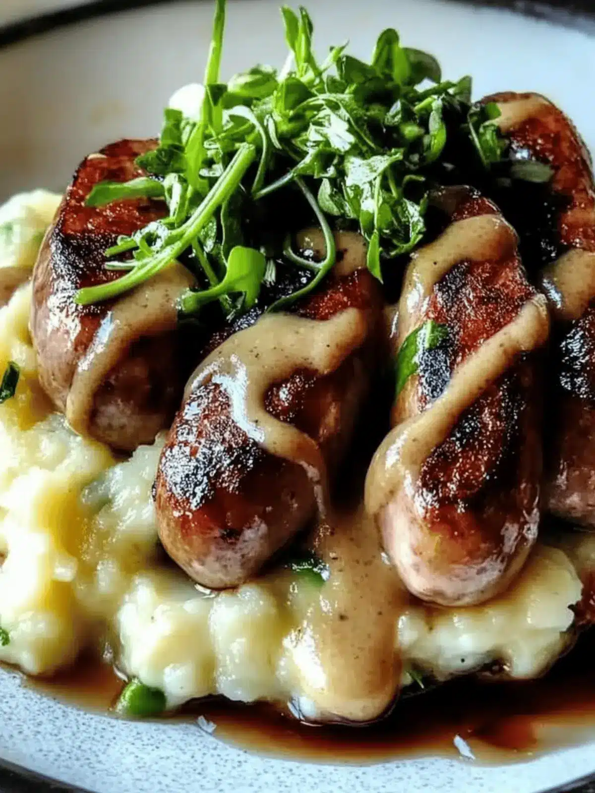 Irish Bangers and Colcannon