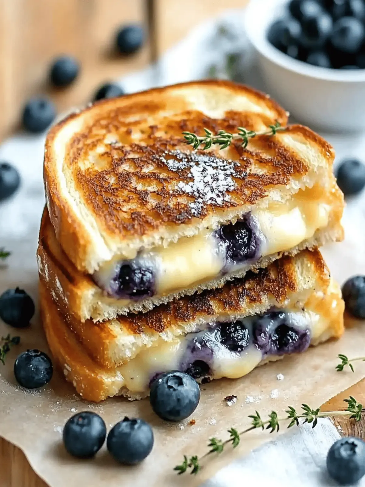 Blueberry Grilled Cheese