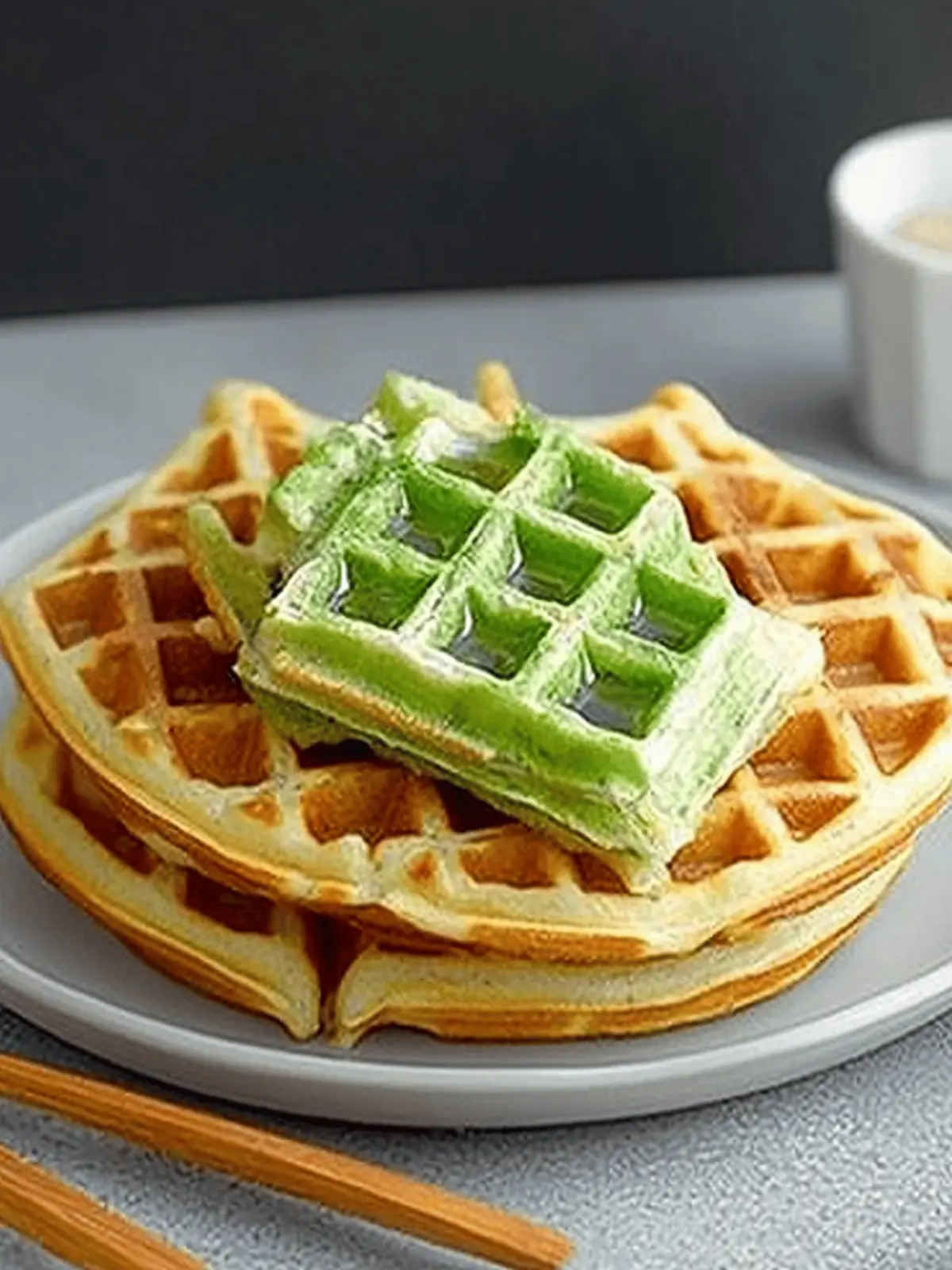 Deliciously Fluffy Pandan Waffles to Brighten Your Breakfast Pandan Waffles