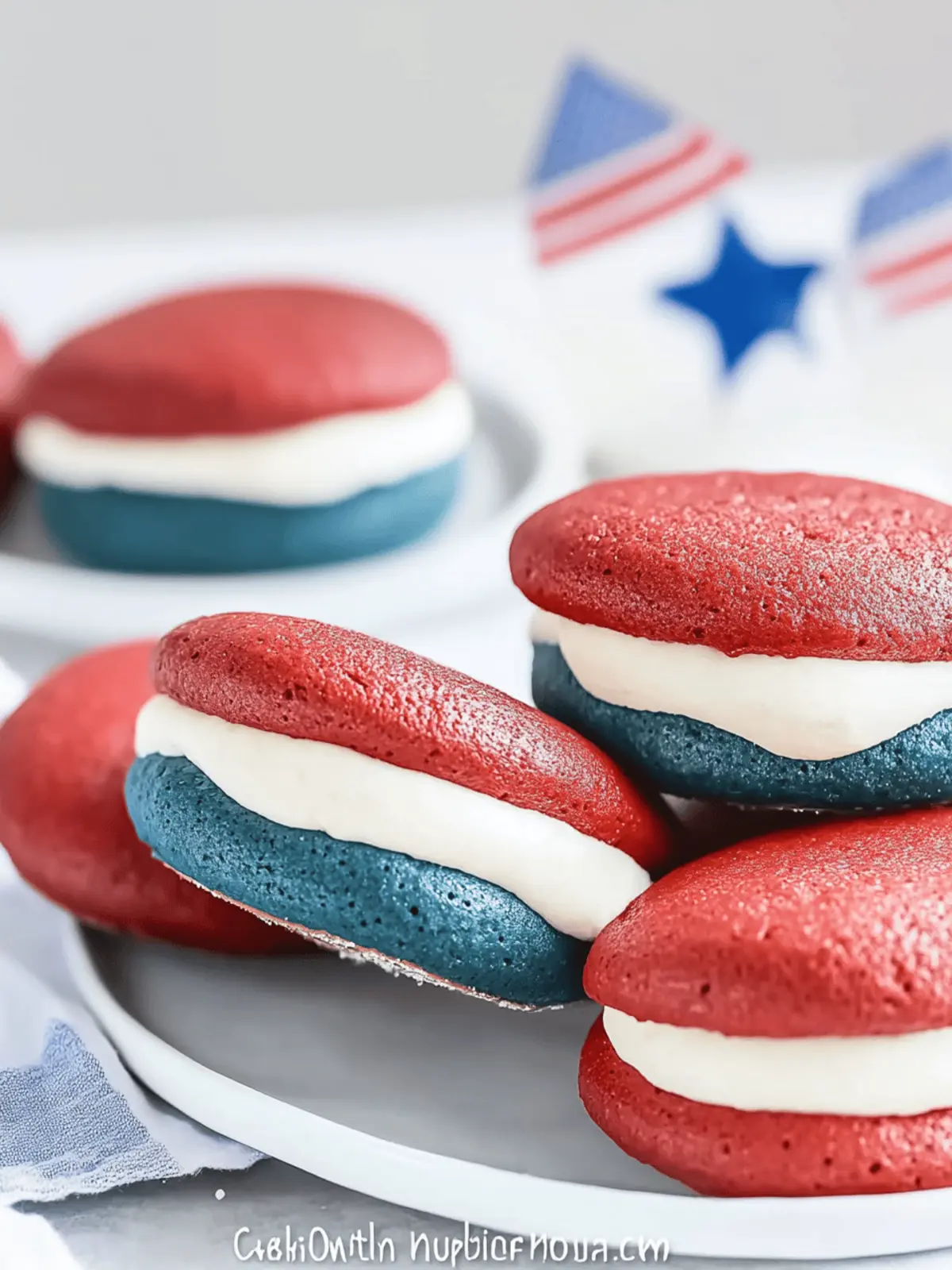 Patriotic Whoopie Pies