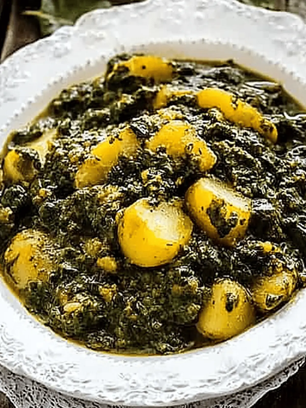 Potato and Spinach Curry